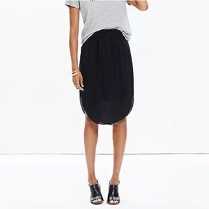 Madewell Black A-Line Skirt